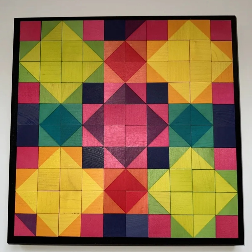 SOLD Naef Mosaik 100 puzzle toy, designed by Kathrin Kiener